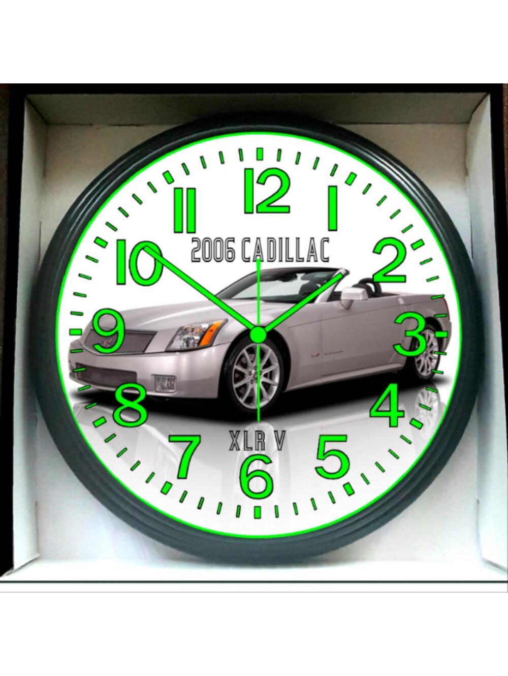 2006 XLR Cadillac garage Shop Glow in the Dark Wall Clock NEW